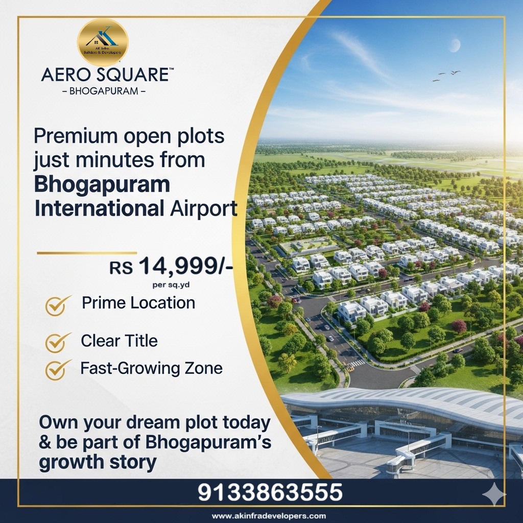 Aero Square Plots near Vizag